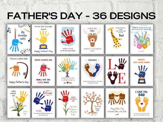 Fathers Day Handprint art I Handprint craft I Fathers Day Gift I First Fathers Day I DIY Fathers Day keepsake I Printable fathers day I 111