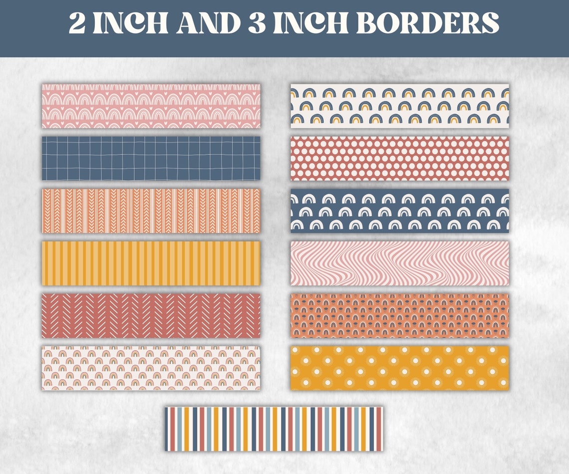 Bulletin Border, Classroom Borders, Bulletin Board Trim Decor, Bulletin ...