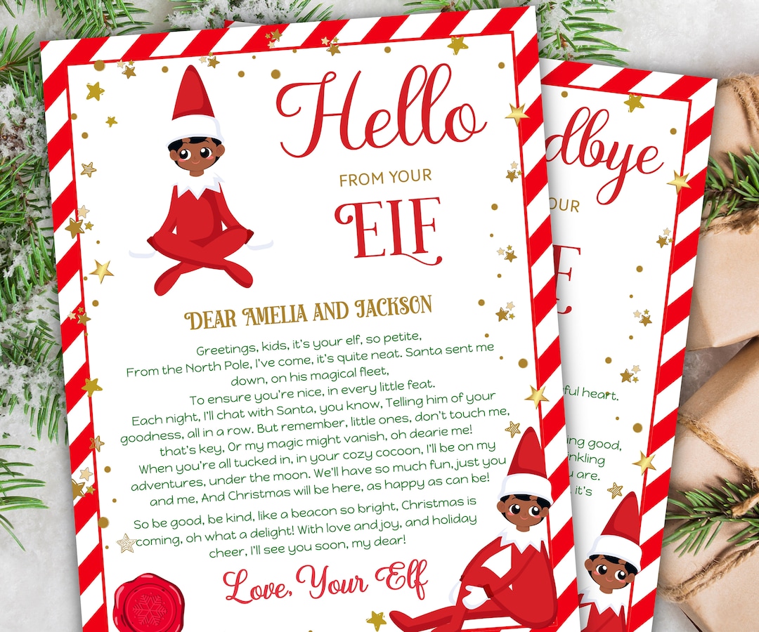 Christmas Activities, Elf Accessories, Elf Arrival Letter, Elf Kit 2023