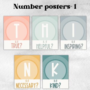 Therapy Office Decor, Think Before You, Classroom Think Posters, School ...