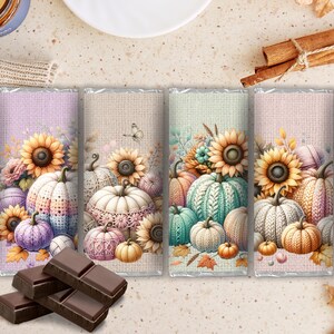 Thanksgiving Crochet Chocolate Bar Wrapper, Teacher Appreciation Gifts, Friendsgiving Party Favor, Classroom Thanksgiving Treats, Fall Gift