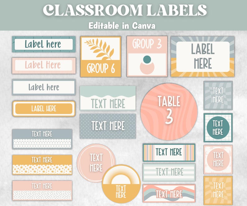 Editable Classroom Label, Classroom Supplies, Teacher Organization ...