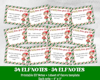 Note from Your Elf, Printable Elf Note, Printable Christmas Activities, Elf Kit for Kid, Elf Arrival Ideas, Christmas Elf Props, Elf Message