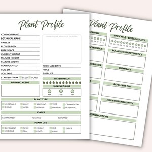Spring Garden Planner I Plant Planner I Gardening Planner I Garden Organization I Garden Journal I Garden Layouts image 4