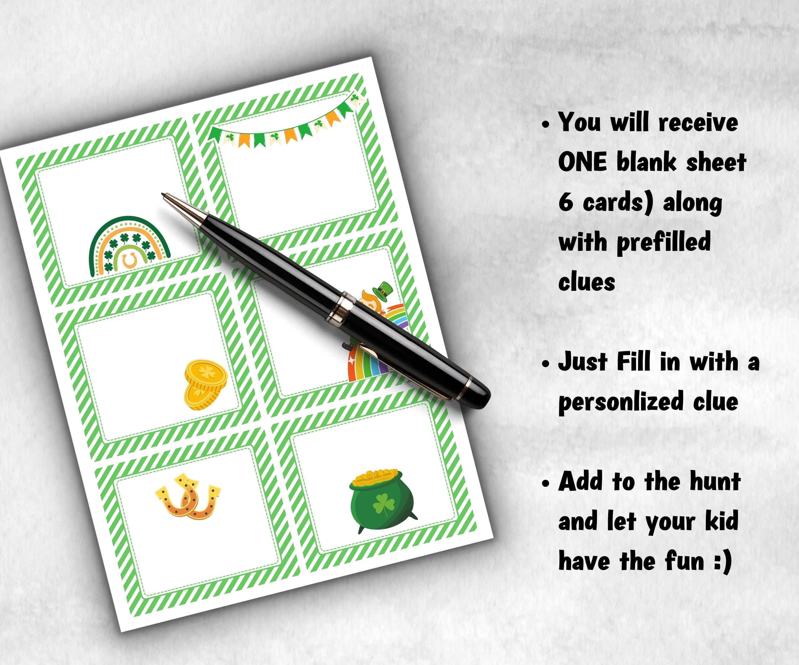 St. Patrick's Day Outdoor Scavenger Hunt, Leprechaun Scavenger, Pot of ...