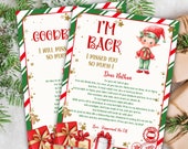 Hello from elf, Elf Arrival letter, I'm back letter, from elf, Christmas elf letter, to kids, from elf,  Digital Editable, I'm back elf