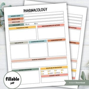 Modelo de enfermagem em farmacologia, notas de farmacologia, modelo de enfermagem, novo modelo de cartão de medicamento para enfermeira, enfermeira em formação, ficha de farmacologia