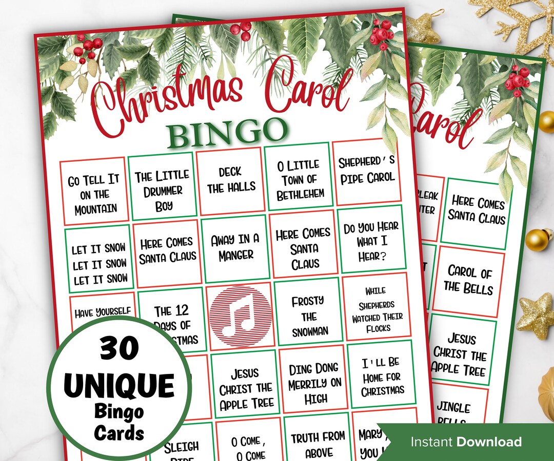 Printable Games | Family Games | Christmas Printable | Christmas Party Game | Bingo Games ...