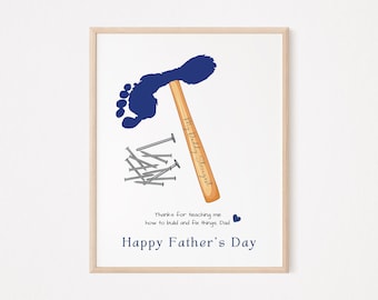 Fathers Day Handprint art I Handprint craft I Fathers Day Gift I First Fathers Day I DIY Fathers Day keepsake I Printable fathers day I 111