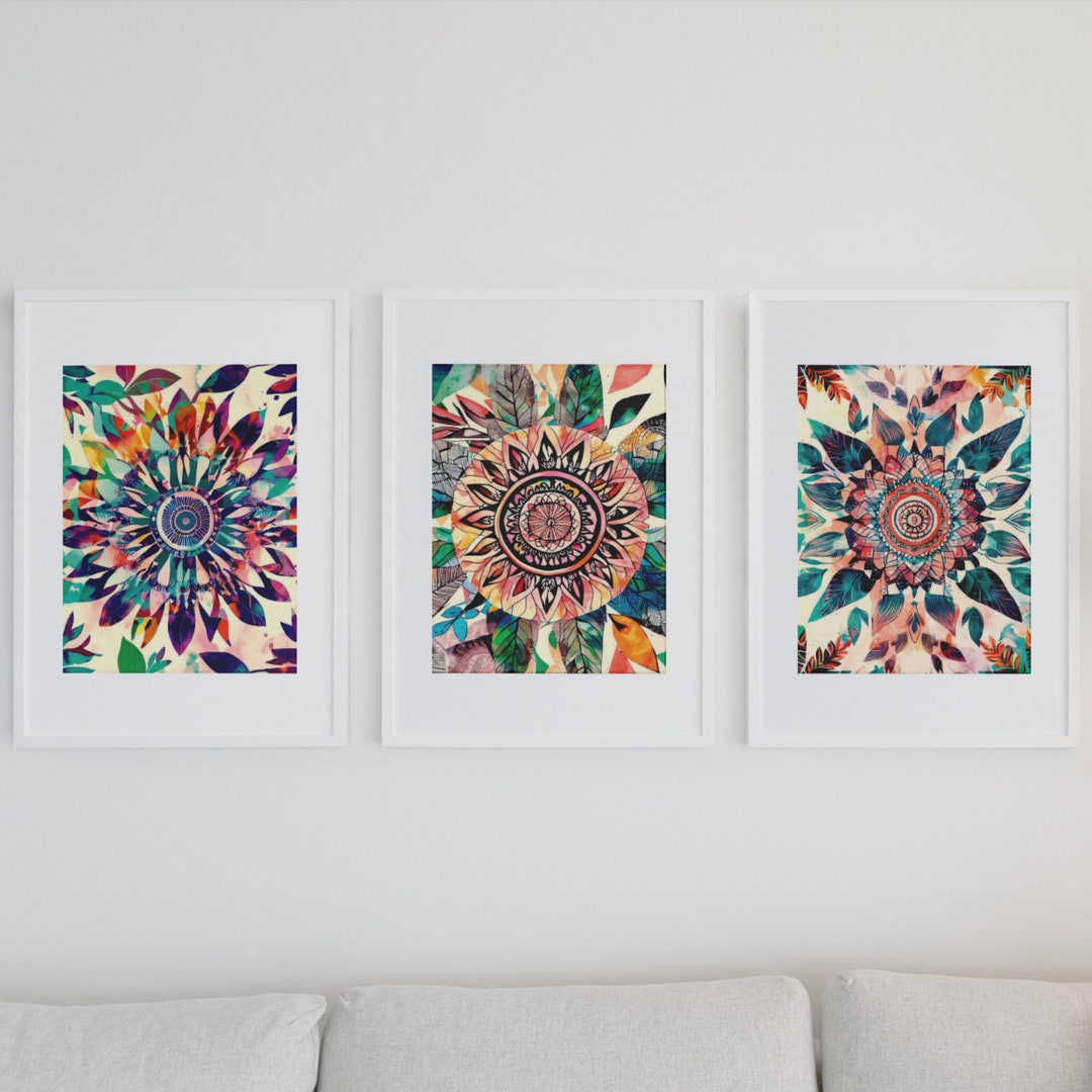 Mesmerizing Mandalas Wall Art Set of 9, Printable Art, Printable Poster ...