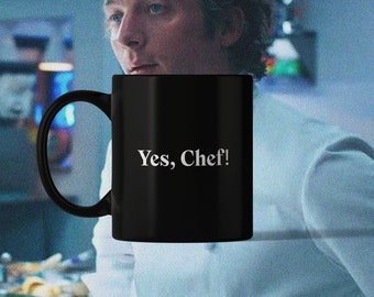 Yes, Chef! Mug, The Bear Mug, Funny Gift, Coffee Mug, Geek Gift, Birthday or Holiday Gift, Mug for Chef, Foodie Gift, Foodie Mug, The Menu
