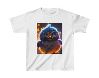 Kinder T-shirt Vogel met zonnebril