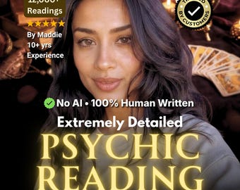 No AI SAME HOUR Extra Deep Psychic Reading, Real Medium Insight,  Life Purpose Detailed Reading, Accurate Reading Love, Career, Future