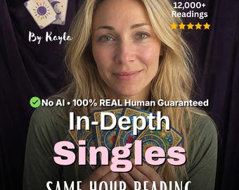 No AI SAME HOUR In Depth Singles Love Tarot and Psychic Reading with an Hour Reading Love Reading for Singles Psychic Reading Same Day Love
