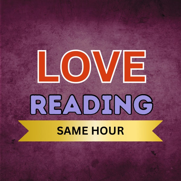 SAME HOUR LOVE Reading | Tarot Reading | 3 Cards Detailed Tarot Reading | Within An Hour Of Purchase | Psychic Reading