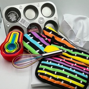 Little Baker  - Kids Baking Set for Memorable Kitchen Fun, Perfect Party Favor or Grandparent's Gift