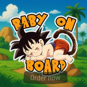 High Quality Car Sticker Baby On Board Car Decals Cute Animated Boy, Baby Shower Gift, Water, UV, Scratch Resistant Outdoor Stickers Cartoon