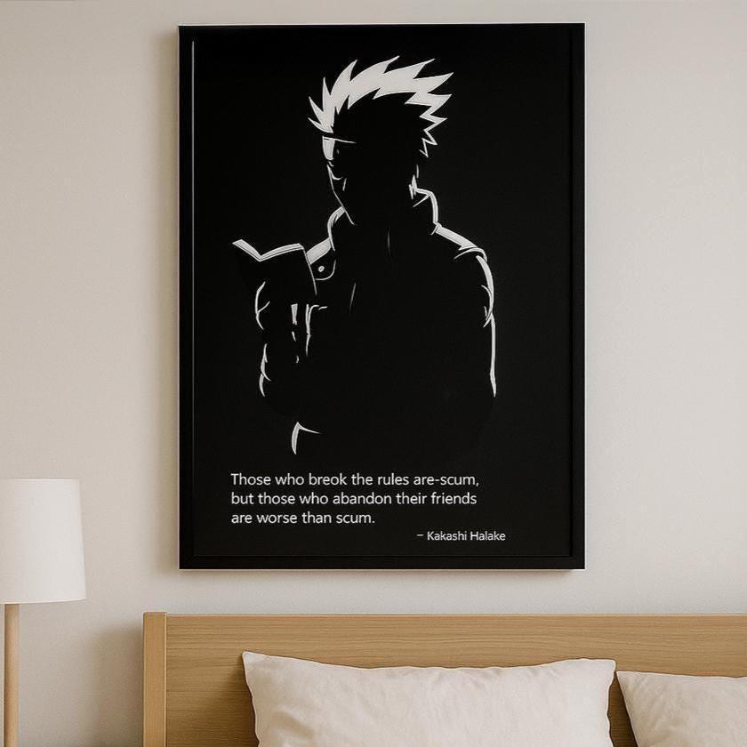 Kakäshi Anime Quote Poster:  Ninja Wall Art (Digital Download)