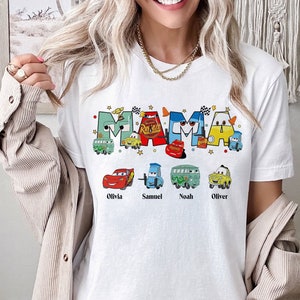 Custom Cars Movie Mama Mother Day Shirt | Retro Lightning McQueen Mama Shirt | Disneyland Mama Shirt | Mothers Day Shirt, Gift For Mom Shirt