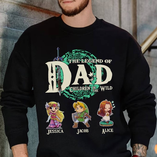 Personalized Dad The Legend Of Dad Shirt | Zelda Dad Shirt | Legend Of Zelda Shirt | Zelda Link Shirt | Gift For Dad