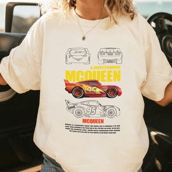 Cars Movie Lightning Mcqueen Shirt | Pixar Cars Mcqueen Shirt | Cars Shirt | Radiator Springs Shirt | Piston Cup shirt