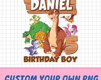 Cumpleaños familiar personalizado de La Tierra antes del Tiempo PNG, Dinosaurios pastel con amigos PNG, Fiesta de La Tierra antes del Tiempo PNG, Cumpleaños de niño, Descarga digital
