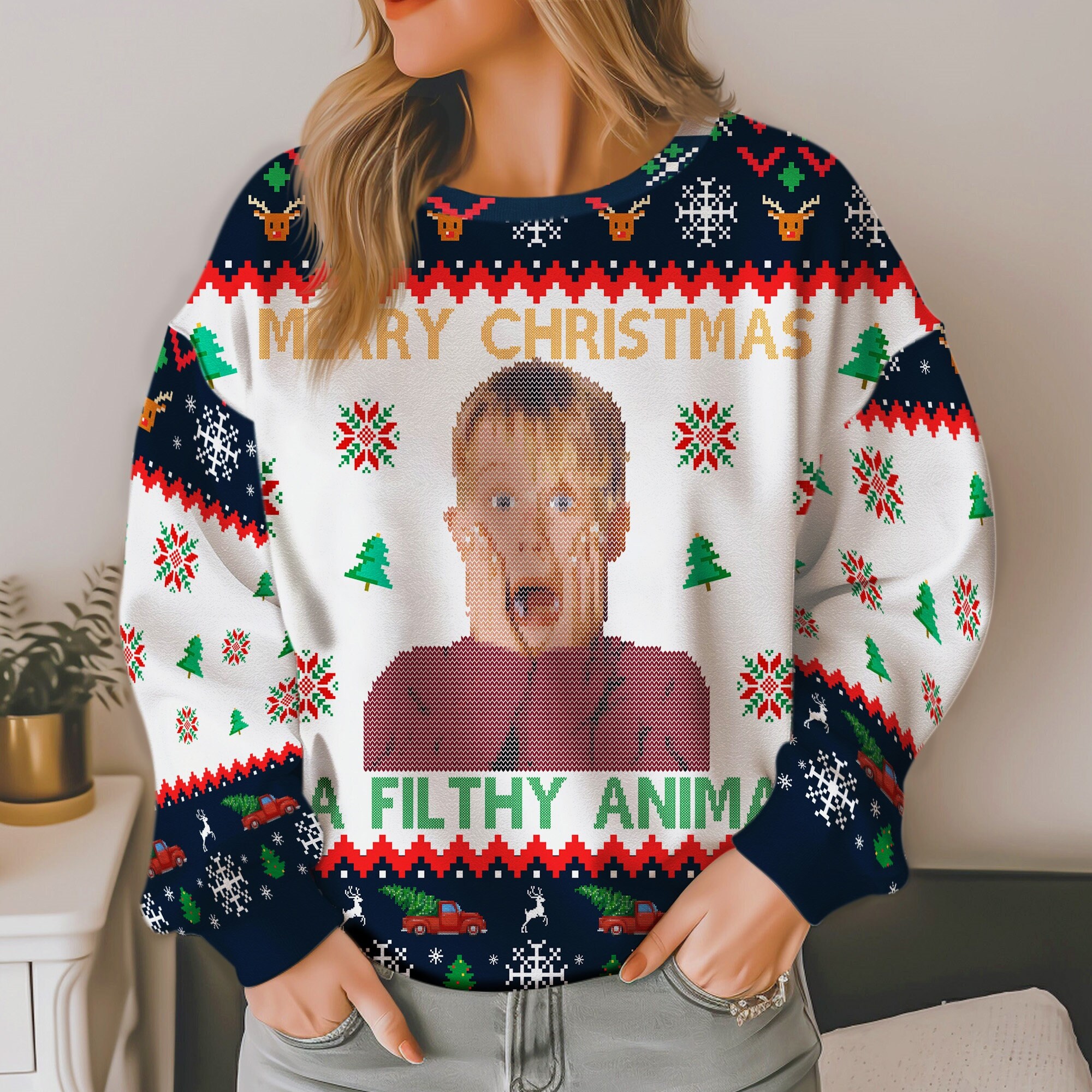 Discover Home Alone Christmas Ugly Sweater, Christmas Movie Ugly Sweater