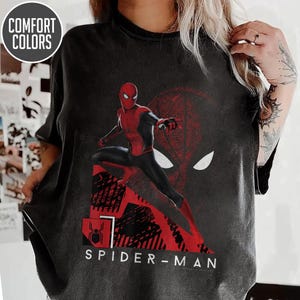 Mcu Spider-Man Far From Home T-Shirt, MCU Comic Book Tee,DisneyBirthday Party Shirt, Disneyland Trip Family Matching Outfits image 1