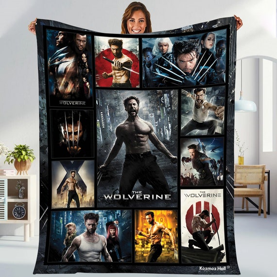 Wolverine Blanket James Howlett Logan Wolverine Fleece Blanket