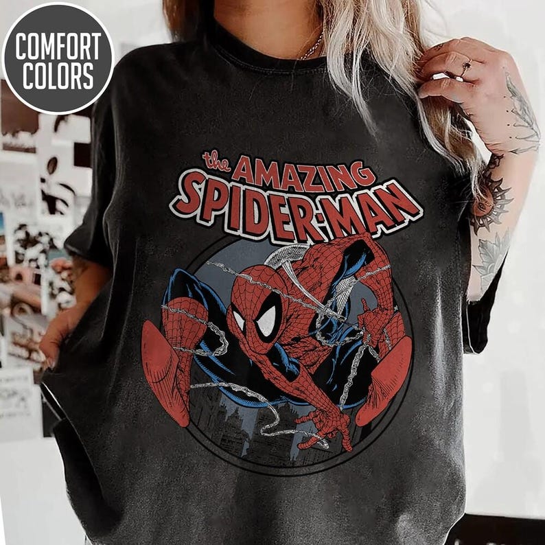 Camiseta de Spider-Man de la colección Brand New Day: Camiseta de Spiderman de los Vengadores del MCU, camiseta Brand New Day, camiseta de Spider-man del MCU, camiseta de Spidey de Tom Holland imagen 1