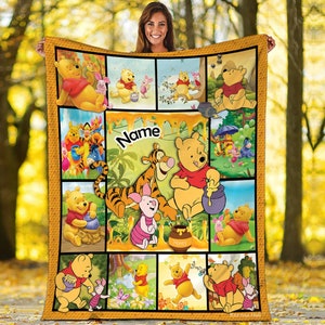 Winnie the Pooh Fleece Blanket Winnie the Pooh Blanket Pooh Birthday