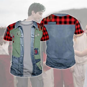 Disneyland Zed Necrodopolis 3D Hoodie T-Shirt, Zombies 4 Sweatshirt, Zombies Costume T-Shirt, Zombies Zed Cosplay Costume Tee