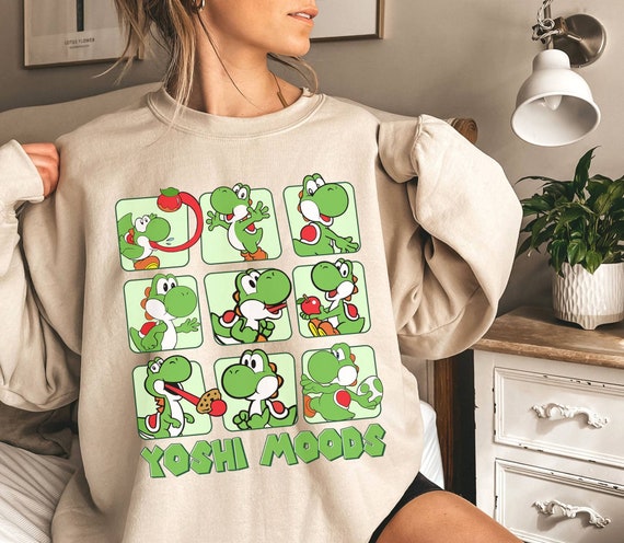 Cute Yoshi Moods Shirt Super Mario Yoshi T shirt Super Mario Shirt Mario Gamer Shirt Super Mario Bros Kid T shirt Etsy