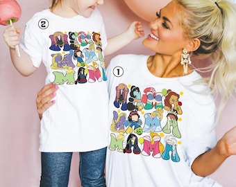 Disneyland Princess Mama and Mini Shirt | Belle Ariel Princess Mother Day Shirt | Disneyland Mom Shirt | Gift For Mom | Mommy And Me Shirt