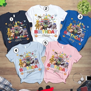Personalized Starwars Birthday Shirt Galaxy&#39;s Edge Family Birthday Party, Birthday Girl Shirt, The Best Birthday Boy in the Galaxy