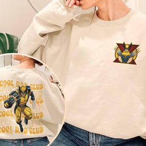 Two-sided Wolverine Cool Dad Club Shirt | Superhero Dad Shirt | Dad Life Shirt | Father&#39;s Day Gift For Dad | Wolverine Dad Shirt