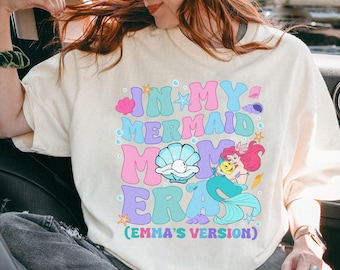 Personalized In My Mermaid Mom Era shirt, The Little Mermaid Mama shirt, Disneyland Ariel Princess Mama shirt, Mother's Day Shirt