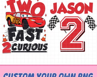 Cumpleaños de Cars personalizado (PNG), Cumpleaños de niño de coche (PNG), Nombre y edad de niño de Cars de Disneyland (PNG), Descarga digital