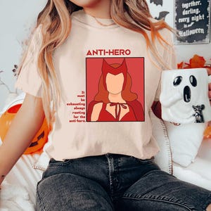 Wanda Maximoff Scarlet Witch Anti-Hero Shirt | Scarlet Witch Shirt | Wandavision Shirt | Avengers Team Shirt | Superhero Shirt