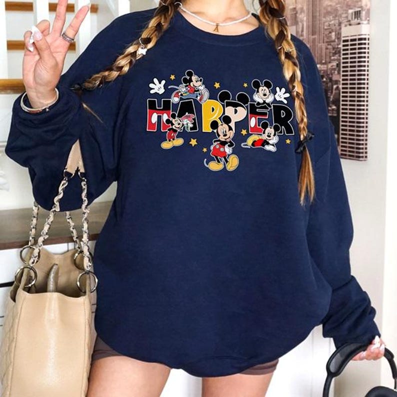 Custom Name Disneyland Mickey Mouse Shirt, Mickey Family Matching Shirts, Mom Dad Disneytrip Shirt, Personalized Mickey Mouse Birthday Tee image 7