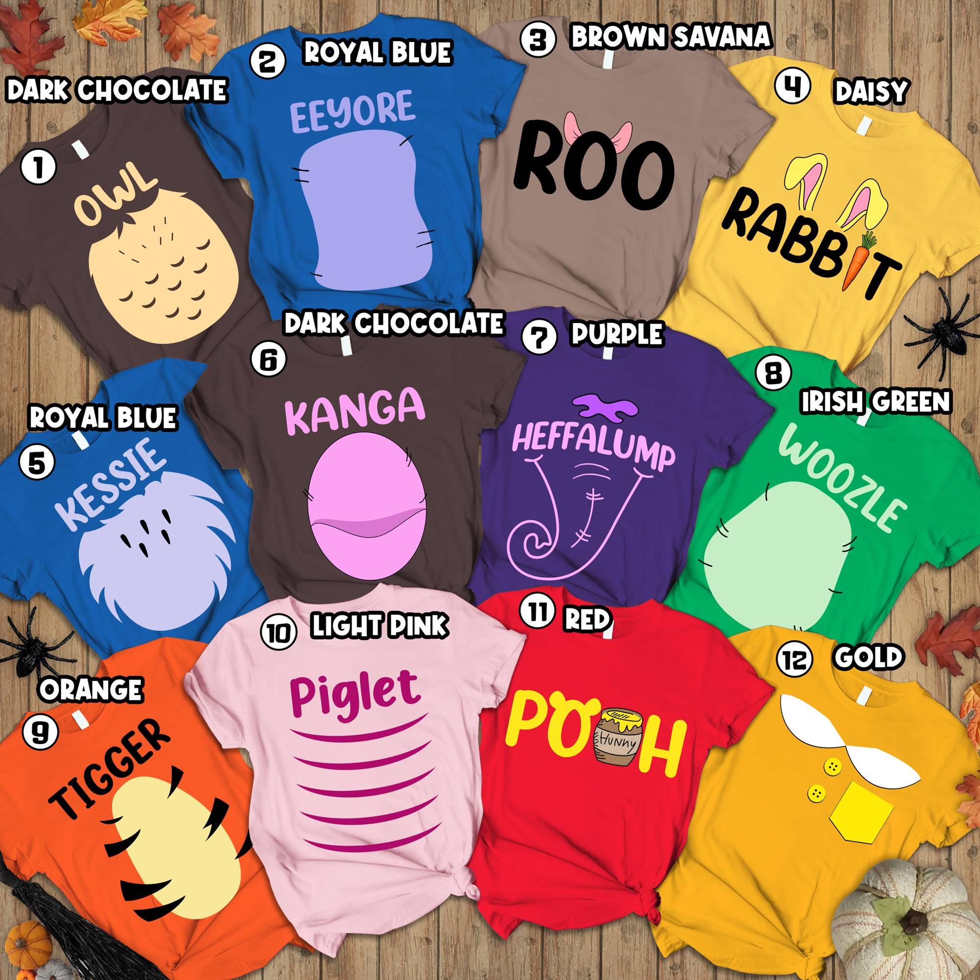 Winnie The Pooh Costume Halloween Shirt Pooh And Friends Halloween Shirt Halloween Costume For Family Group T Shirt, Birthday Party Gift