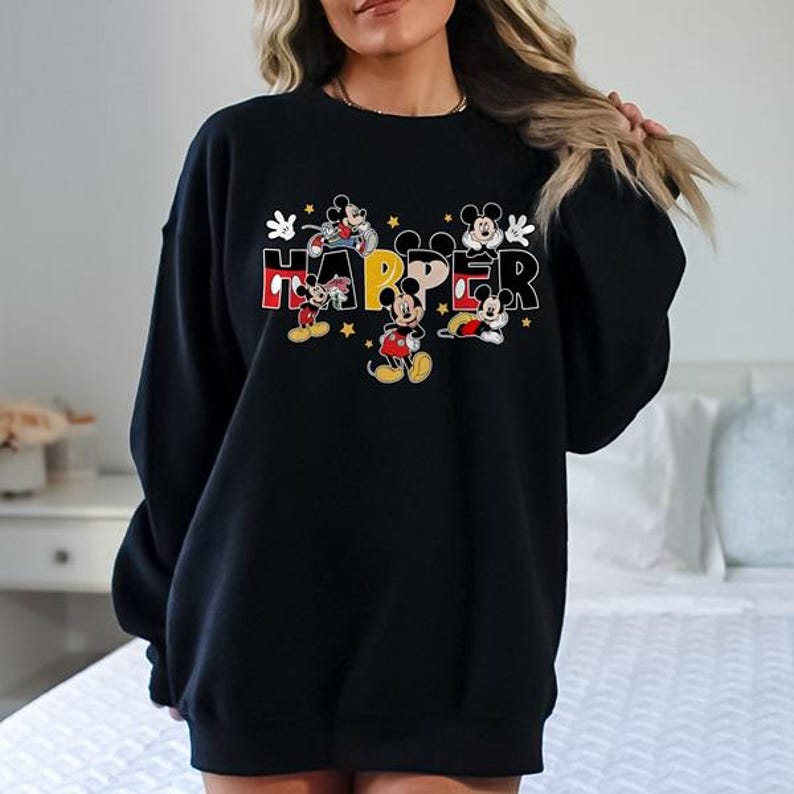 Custom Name Disneyland Mickey Mouse Shirt, Mickey Family Matching Shirts, Mom Dad Disneytrip Shirt, Personalized Mickey Mouse Birthday Tee image 9