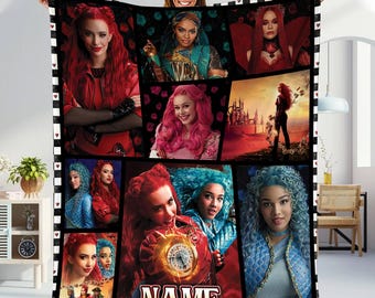 Descendants The Rise of Red Blanket Descendants Fleece Blanket Disneyland Villains Descendants Blanket for Bed Coach Sofa
