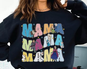 Disneyland Mama Frozen Shirt | Princess Mom Shirt | Disneyworld Mother Day Shirt | Gift For Mom | Disneyland Vacation Tee
