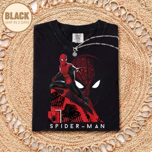Mcu Spider-Man Far From Home T-Shirt, MCU Comic Book Tee,DisneyBirthday Party Shirt, Disneyland Trip Family Matching Outfits image 2