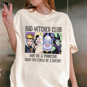 Disneyland Villains Shirt | Bad Witches Club Shirt Ursula Cruella Shirt Maleficent Shirt Villains Shirt | Disneyworld Shirt