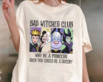 Disneyland Villains Shirt | Bad Witches Club Shirt Ursula Cruella Shirt Maleficent Shirt Villains Shirt | Disneyworld Shirt