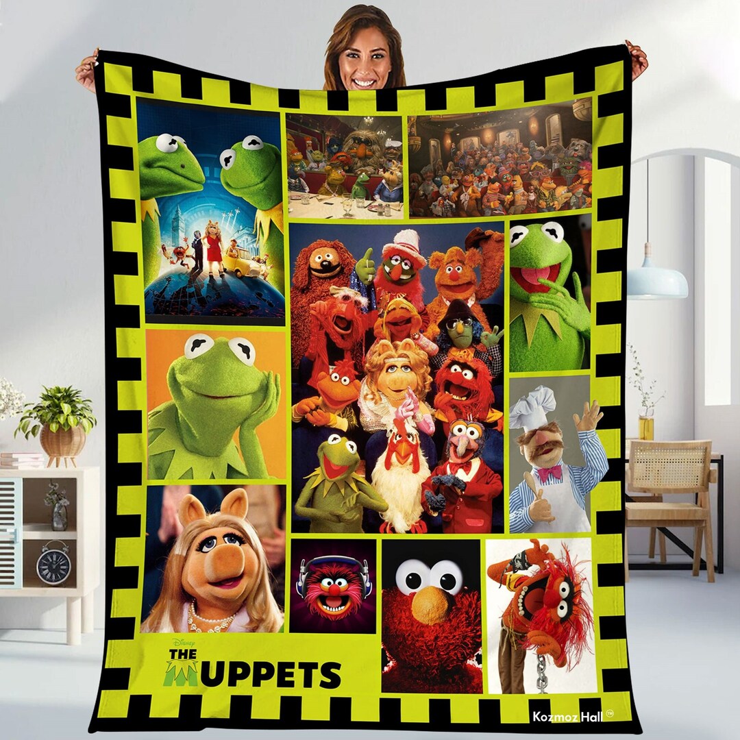 Muppet Show Fleece Blanket Muppet Show Characters Kermit the Frog
