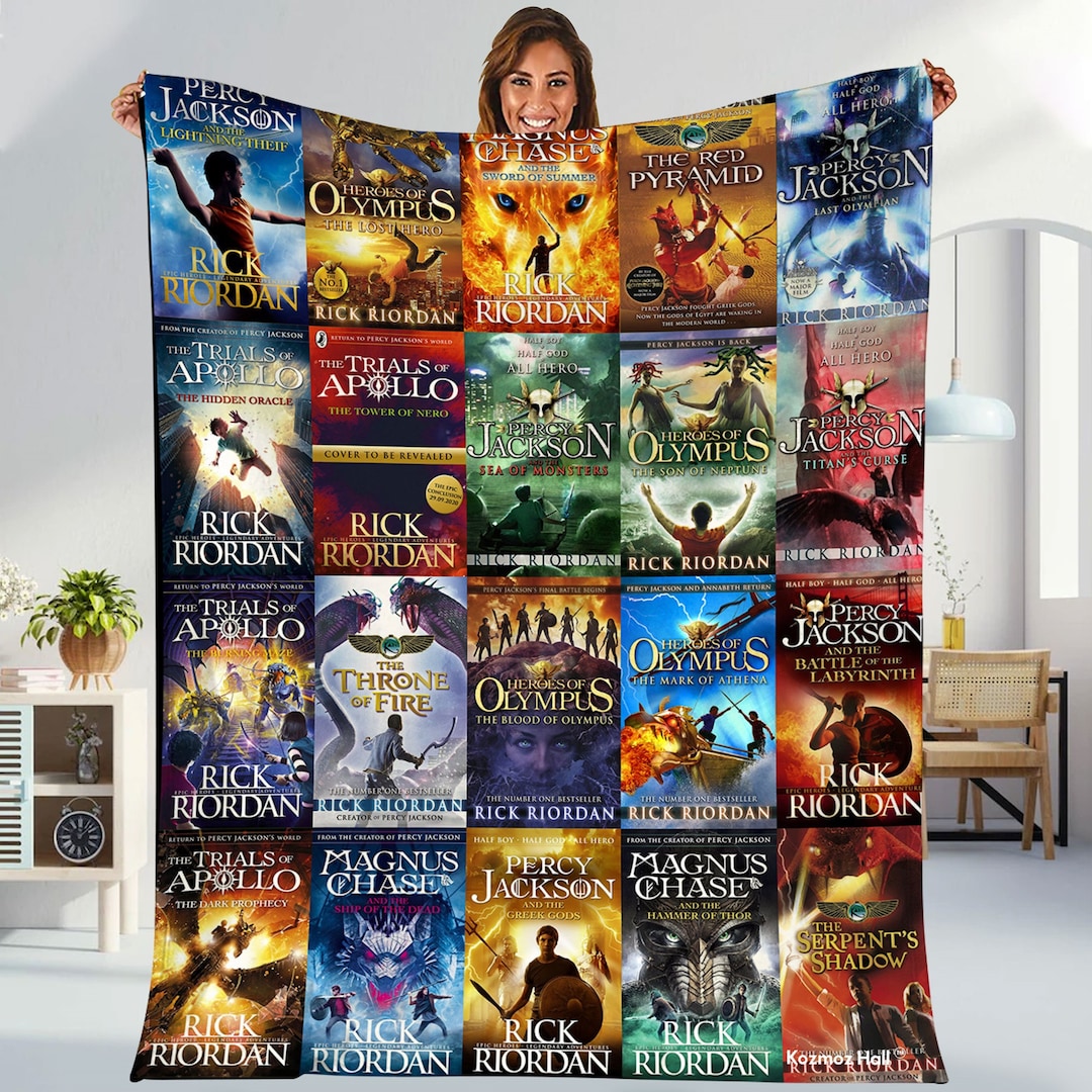 Rick Riordan Books Percy Jackson Blanket Percy Jackson & the Olympians