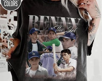 Comfort Colors The Sandlot Baseball Legend Benny The Jet Shirt, Benny Homage Shirt, Baseball Squad Crew Bootleg Tee, Benjamin Franklin Tee
